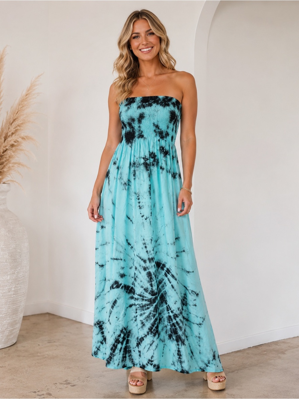Riviera Sun Rasta Maxi Summer Dress - Long Sundress Size L